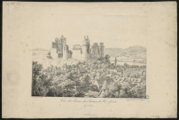 Vue des ruines du château de Pierrefonds (Département de l'Oise)