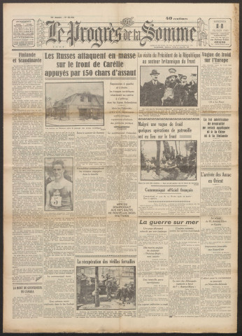 Le Progrès de la Somme, numéro 22061, 14 février 1940