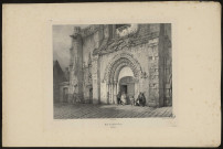Porte (porche) de l'église de Roye. Picardie