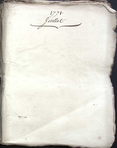 Etude de Me Nicolas Beaudelocque à Amiens (étude n°16). Minutes de l'année 1771