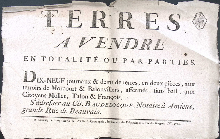 Etude de Me Nicolas Beaudelocque à Amiens (étude n°16). Minutes des années 1767-1772