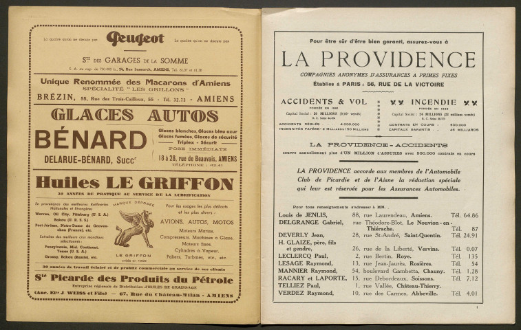 L'Automobile au Pays Picard. Revue mensuelle de l'Automobile-Club de Picardie et de l'Aisne, 331, avril 1939