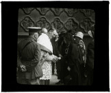Amiens 1925. Remise d'une plaque commémorative de la Nouvelle-Zélande à la cathédrale d'Amiens. Monseigneur Lecomte