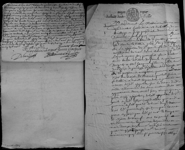 Etude de Me Jean Derouvroy à Amiens (étude n°17). Minutes de l'année 1683