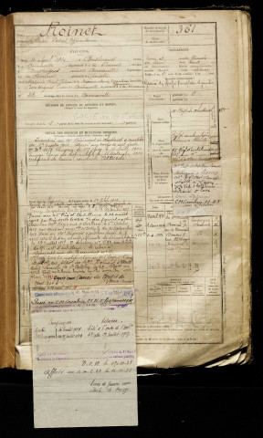 Roinet, Alcide Pascal Théodule, né le 20 avril 1889 à Boisbergues (Somme), classe 1909, matricule n° 361, Bureau de recrutement d'Abbeville