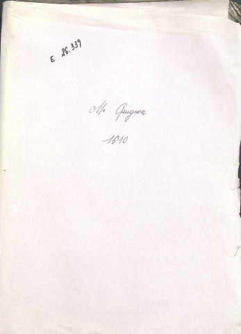 Etude de Me Jean Quignon à Amiens (étude n°22). Minutes de l'année 1610