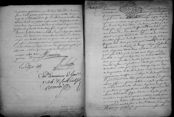 Etude de Me Grégoire Rault à Amiens (étude n°21). Minutes de l'année 1735