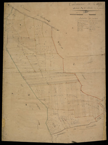 Plan du cadastre napoléonien - Coisy : Flesserolle, A3