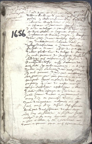 Etude de Me Nicolas Boyenval à Amiens (étude n°5). Minutes de l'année 1656