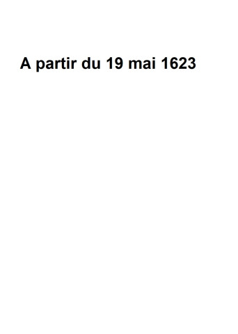 Etude de Me Martin Caron à Amiens (étude n°4). Minutes des années 1623-1624