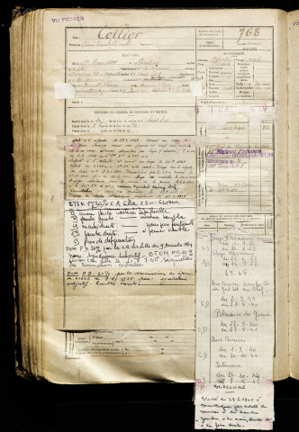 Tellier, Jean Emile Camille, né le 29 mars 1901 à Amiens (Somme), classe 1921, matricule n° 768, Bureau de recrutement d'Amiens