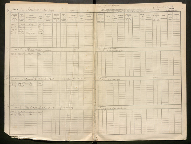 Répertoire des formalités hypothécaires, du 06/07/1936 au 23/01/1937, registre n° 405 (Péronne)