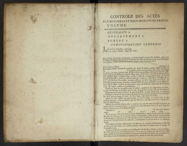 Contrôle des actes du bureau d'Airaines pour la période du 28 mai 1786 au 16 mars 1788