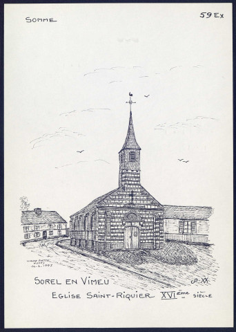 Sorel-en-Vimeu : église Saint-Riquier XVIe - (Reproduction interdite sans autorisation - © Claude Piette)