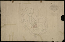 Plan du cadastre napoléonien - Templeux-la-Fosse : tableau d'assemblage