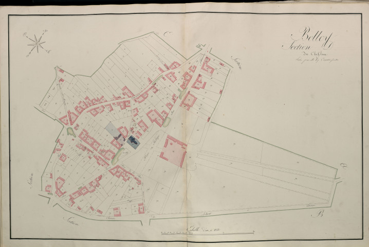 Plan du cadastre napoléonien - Atlas cantonal - Belloy-en-Santerre (Belloy) : Chef Lieu (Le), D