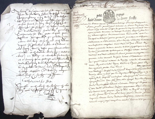 Etude de Me Bénigne Magdelaine à Amiens (étude n°16). Minutes de l'année 1682