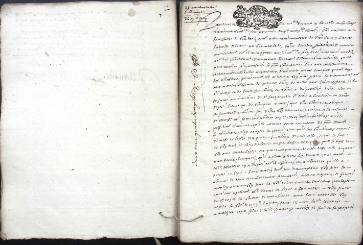 Etude de Me Adrien Dehen à Amiens (étude n°24). Minutes de l'année 1719