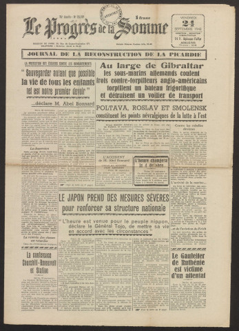 Le Progrès de la Somme, numéro 23081, 24 septembre 1943