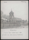 Miraumont : église Saint-Léger avant 1914 - (Reproduction interdite sans autorisation - © Claude Piette)