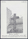 Sainte-Segréée : dans le bois, croix de pierre ouvragée - (Reproduction interdite sans autorisation - © Claude Piette)