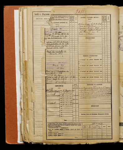 Pierret, Gilbert Julet Irénée, né le 21 septembre 1897 à Belleuse (Somme), classe 1917, matricule n° 47, Bureau de recrutement d'Amiens