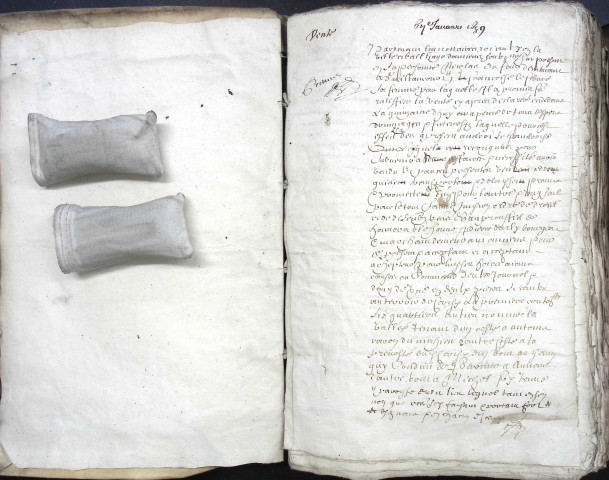 Etude de Me Antoine Ricard à Amiens (étude n°25). Minutes de l'année 1639