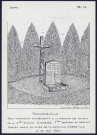 Moyenneville (Somme) : petit monument commémoratif - (Reproduction interdite sans autorisation - © Claude Piette)