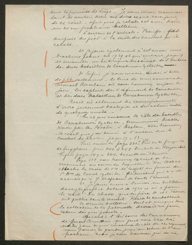 Témoignage de Albert, H. (Président de la Fraternelle des Diables Noirs A. S. B. L.) et correspondance avec Jacques Péricard