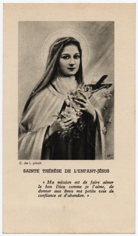 Sainte Thérèse de l'Enfant Jésus