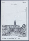 Escames (Oise) : l'église au fin clocher, XVIe siècle - (Reproduction interdite sans autorisation - © Claude Piette)
