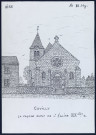 Cuvilly (Oise) : façade ouest de l'église - (Reproduction interdite sans autorisation - © Claude Piette)