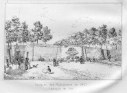 Fontaine des Rabuissons en 1822 (détruite en 1830)