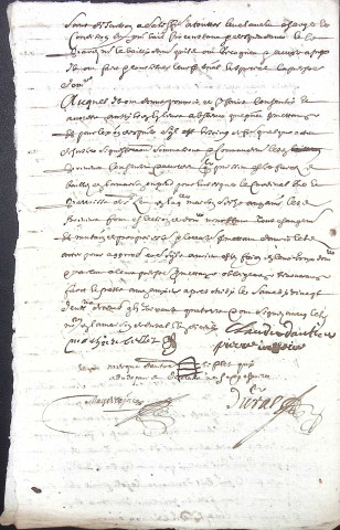 Etude de Me Jean Duval à Amiens (étude n°8). Minutes de l'année 1674