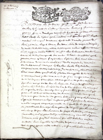 Etude de Me Adrien Dehen à Amiens (étude n°24). Minutes des années 1717-1718