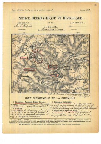 Mirvaux : notice historique et géographique sur la commune