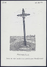 Maimbeville (Oise) : croix de fer isolé - (Reproduction interdite sans autorisation - © Claude Piette)