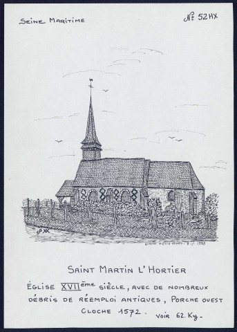 Saint-Martin-L'Hortier (Seine-Maritime) : église - (Reproduction interdite sans autorisation - © Claude Piette)