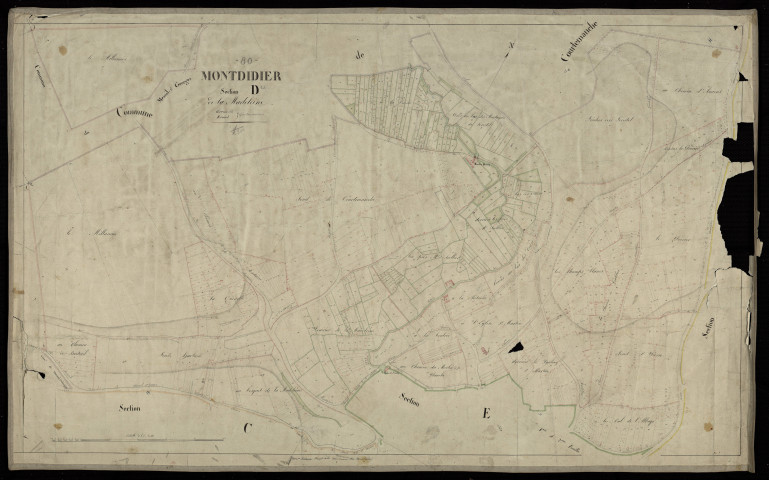 Plan du cadastre napoléonien - Montdidier : Madeleine (La), D