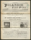 Picardie Ping-Pong. Bulletin mensuel de l'Alfred-Club Abbevillois, numéro 6 - 1ère année