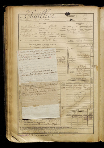 Thuillier, Georges Octave Gabriel, né le 25 septembre 1878 à Abbeville (Somme), classe 1898, matricule n° 670, Bureau de recrutement d'Abbeville
