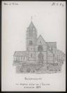 Bessancourt (Val-d'Oise) : façade ouest de l'église - (Reproduction interdite sans autorisation - © Claude Piette)