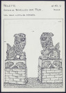 Nolette (commune de Noyelles-sur-Mer) : les deux lions de marbre - (Reproduction interdite sans autorisation - © Claude Piette)