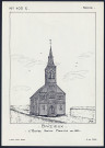 Baizieux : l'église Saint-Martin en 1921 - (Reproduction interdite sans autorisation - © Claude Piette)