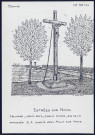 Estrées-sur-Noye : calvaire, croix de bois, christ en fonte - (Reproduction interdite sans autorisation - © Claude Piette)