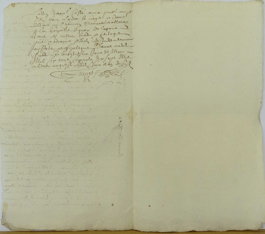 Etude de Me Charles Louvet à Ault. Minutes de l'année 1677