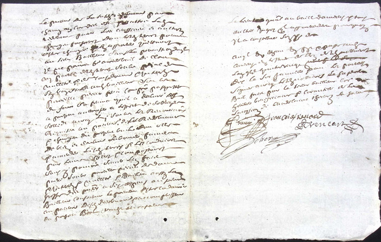 Etude de Me Pierre Trencart à Amiens (étude n°7). Minutes de l'année 1690