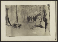 GROUPE DE S/OFFICIERS AU TANET (ALSACE). JANVIER 1917