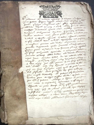 Etude de Me François Lecaron à Amiens (étude n°11). Minutes de l'année 1690