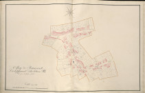 Plan du cadastre napoléonien - Atlas cantonal - Framerville-Rainecourt (Rainecourt) : Village (Le), B développée